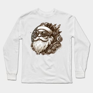 Gearhead Santa Steampunk Long Sleeve T-Shirt